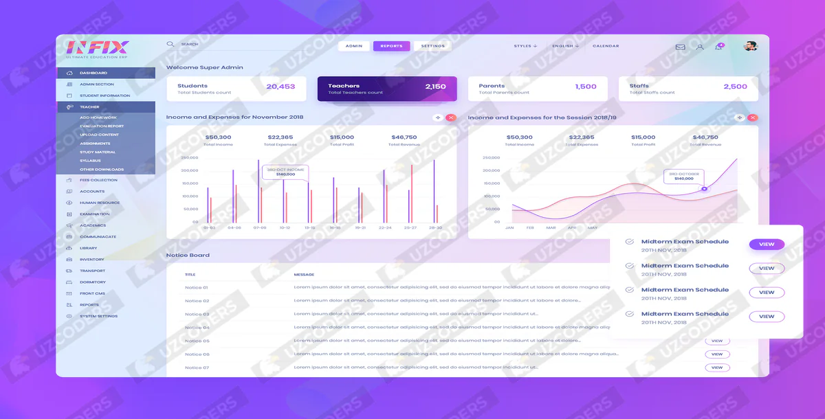 InfixEdu School Nulled Script 8.2.2