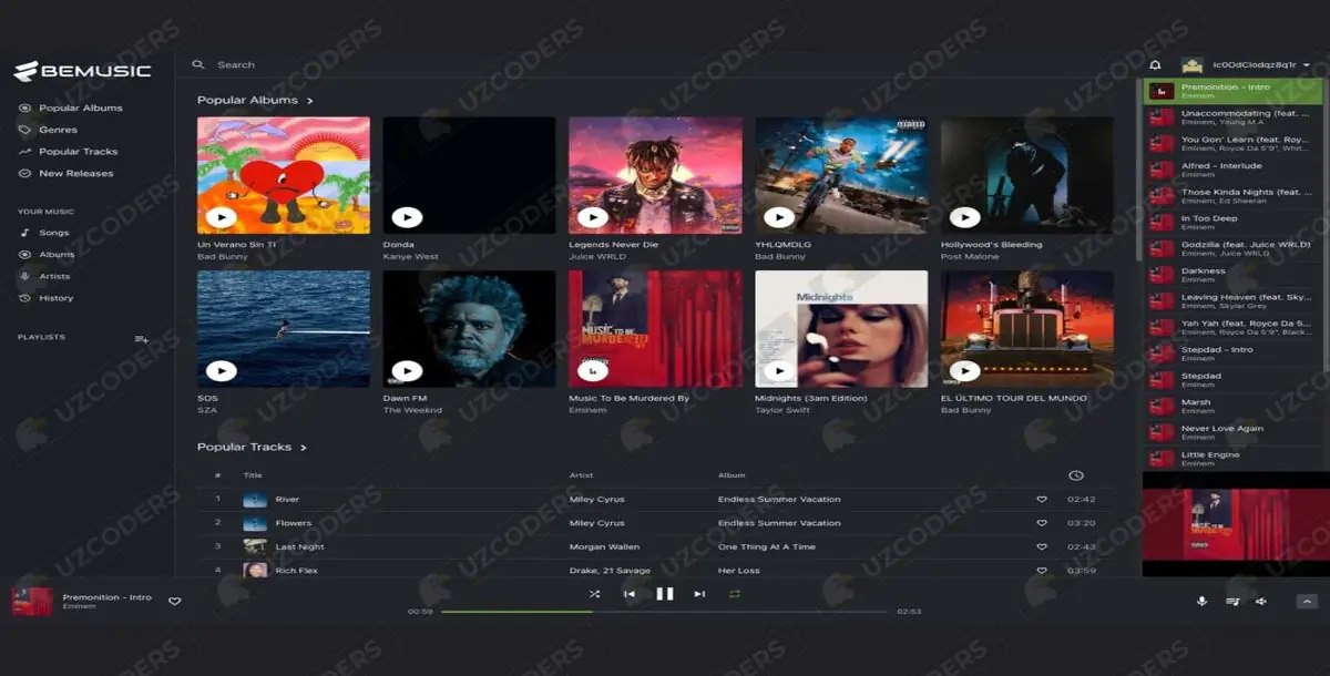 BeMusic - Music Streaming Engine