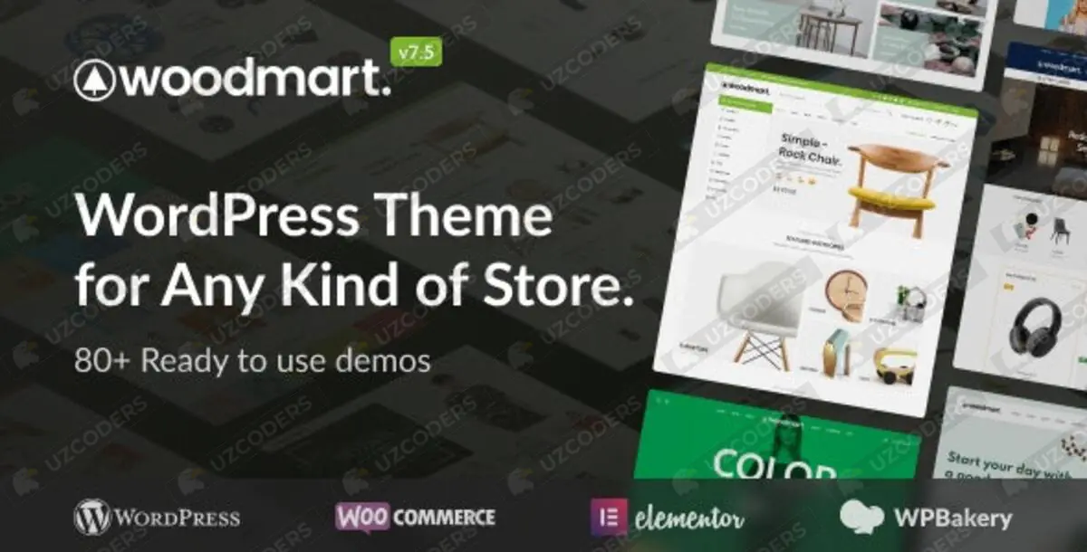 WoodMart Theme Responsive WooCommerce WordPress Theme 7.6.0