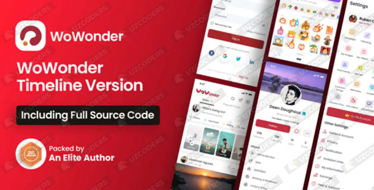 Mobile Native Social Timeline Applications v6.0 - For WoWonder Social PHP Script
