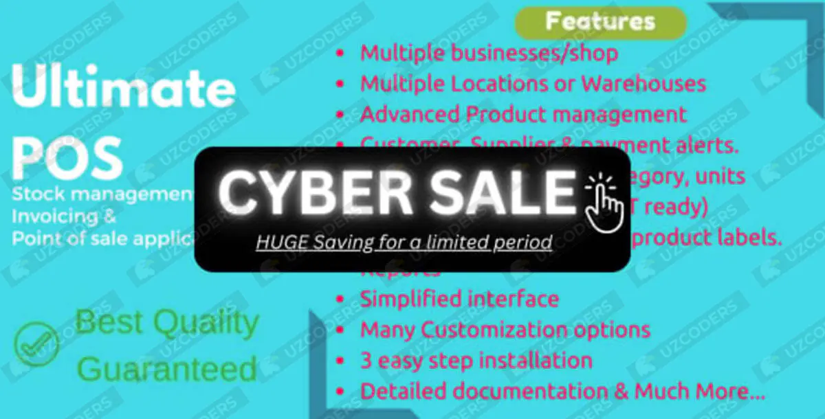Ultimate POS - Best ERP, Stock Management, Point of Sale & Invoicing application