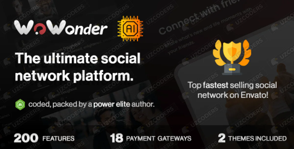 WoWonder v4.3.4 - The Ultimate PHP Social Network Platform