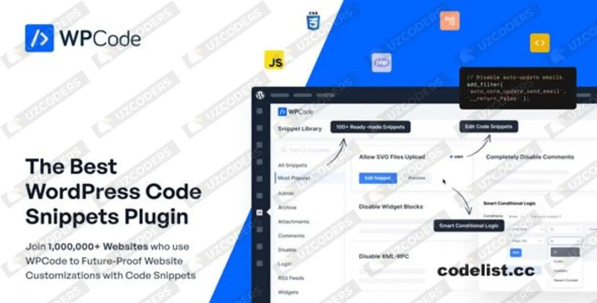 WPCode Pro v2.2.4 - The Best WordPress Code Snippets Plugin